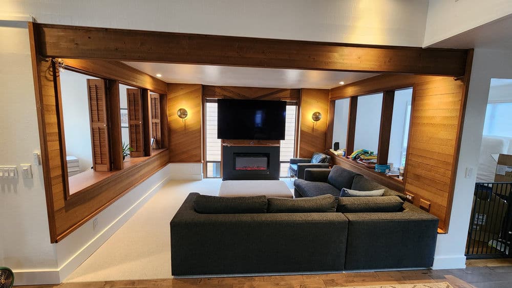 Sunken Living Room Rebuild and Carpet Install in Fox Island image